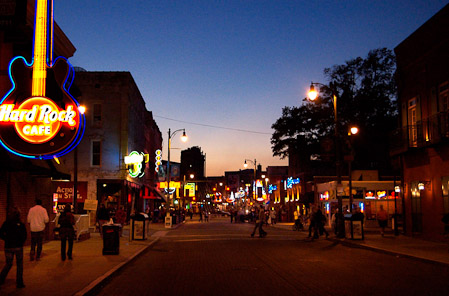 Beale Street at Sunset